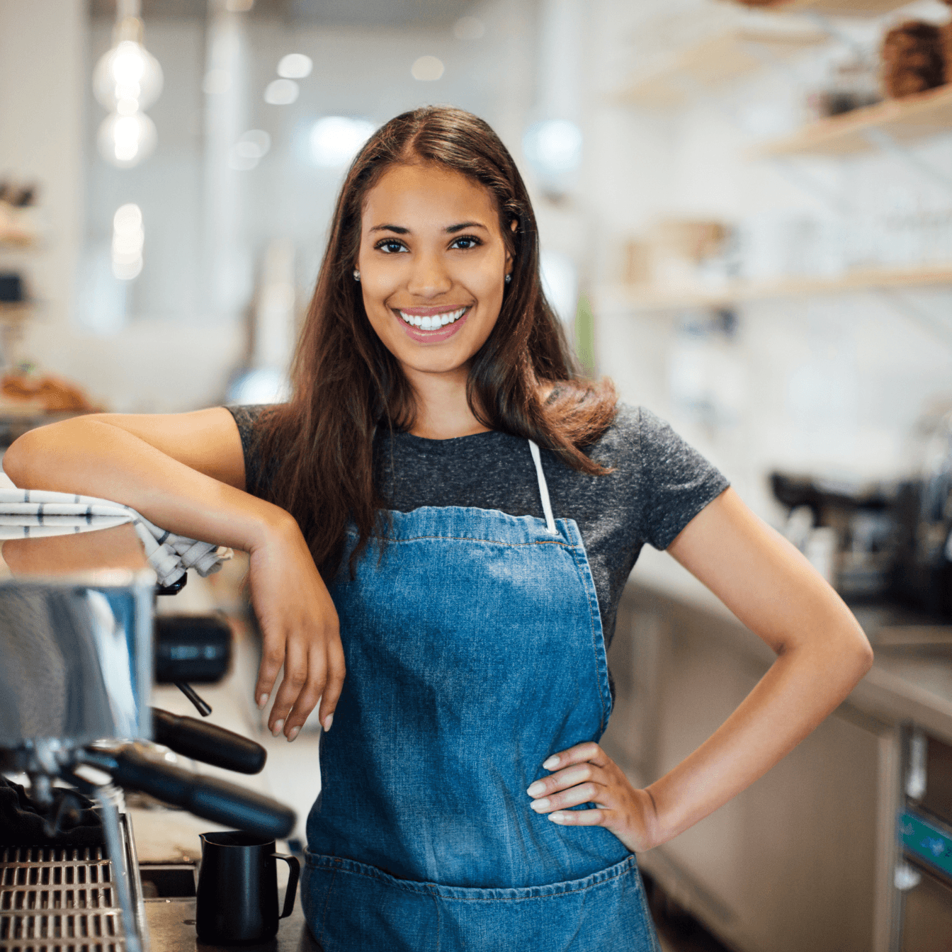 An independent coffee shop owner